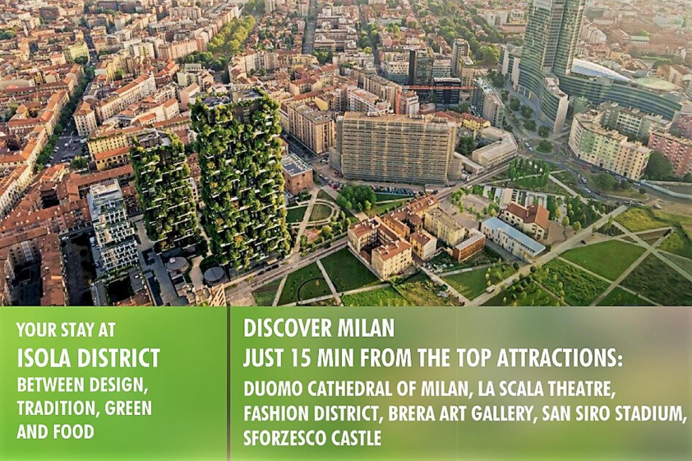"La Milanese" Modern Apartment, 100 Meters From Metro Isola Esterno foto